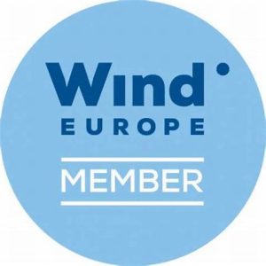 Logo de l'organisation Wind Europe, spécialiste de l'énergie éolienne