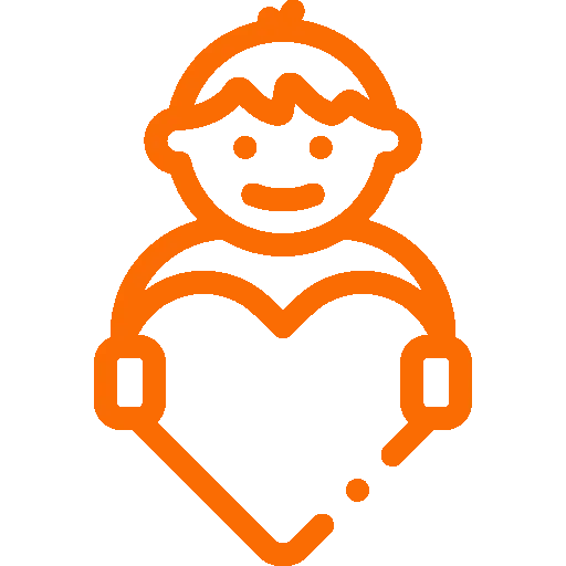 icone du bien &ecirc;tre de Sentric, couleur orange