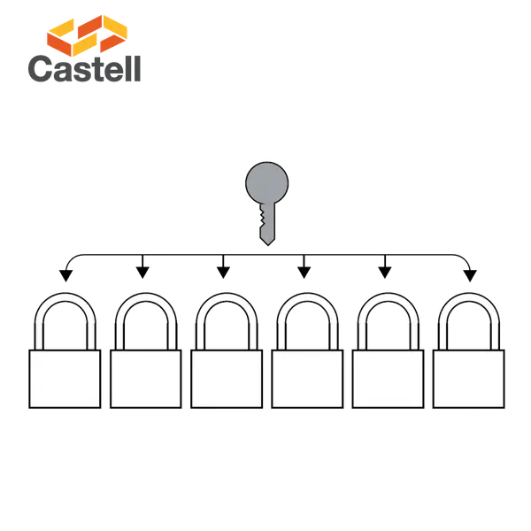 Padlocks keyed alike