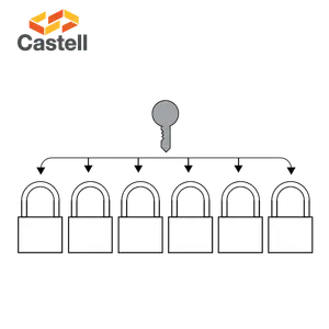 Padlocks keyed alike