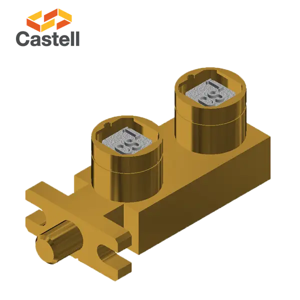 KLF - Dual Key Bolt Interlock with Flange by Castell
