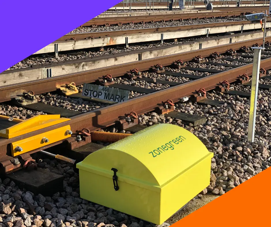 DPPS de Zonegreen install&eacute; sur une voie de chemin de fer