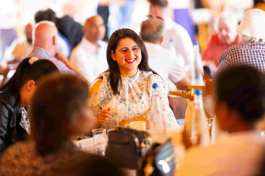Sentric Employee in Dinner Hall