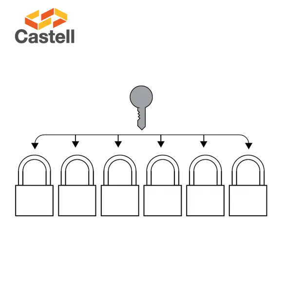 Padlocks keyed alike