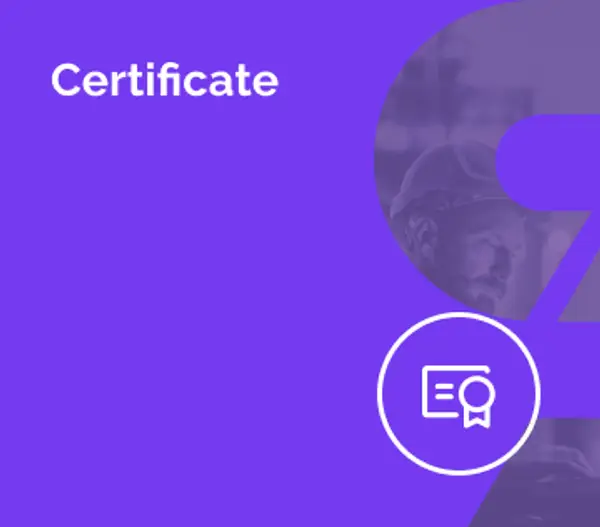 Certificate illustration, recognising an achievement or qualification.