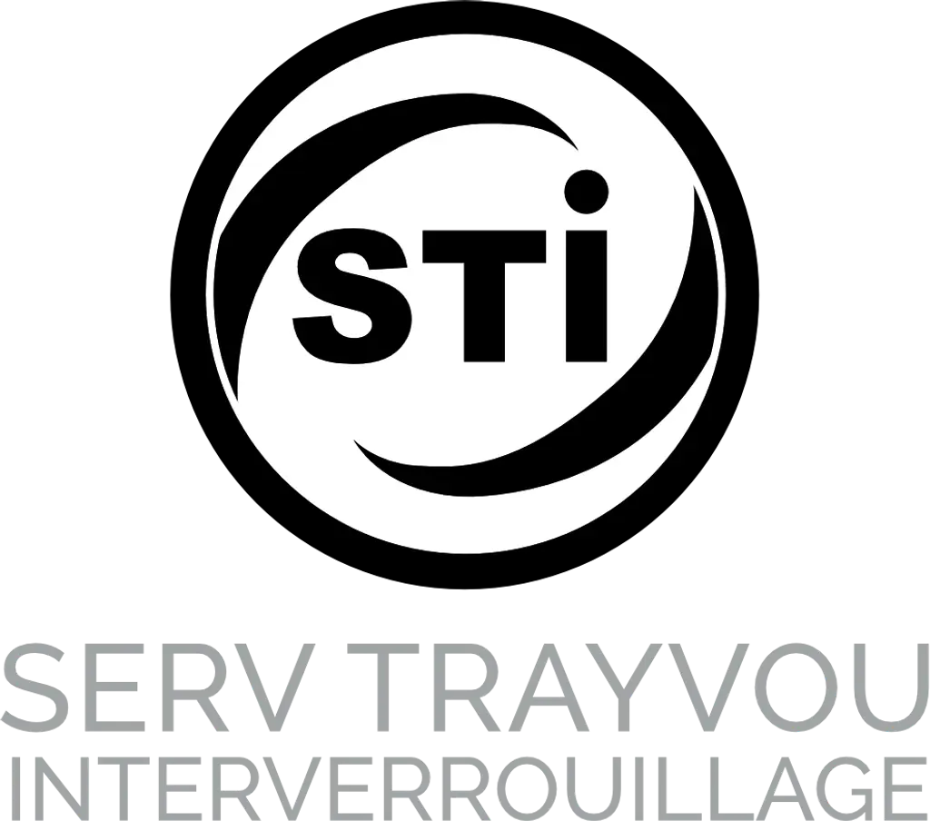 STI Company Logo Black and White