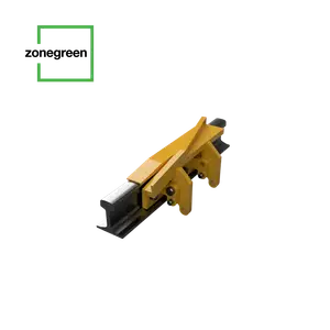 Zonegreen manual folding derailer for rail depot vehicle protection at low speeds up to 8mph