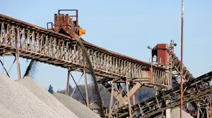 Aggregates safety solutions operations on a construction site, essential materials for building projects.