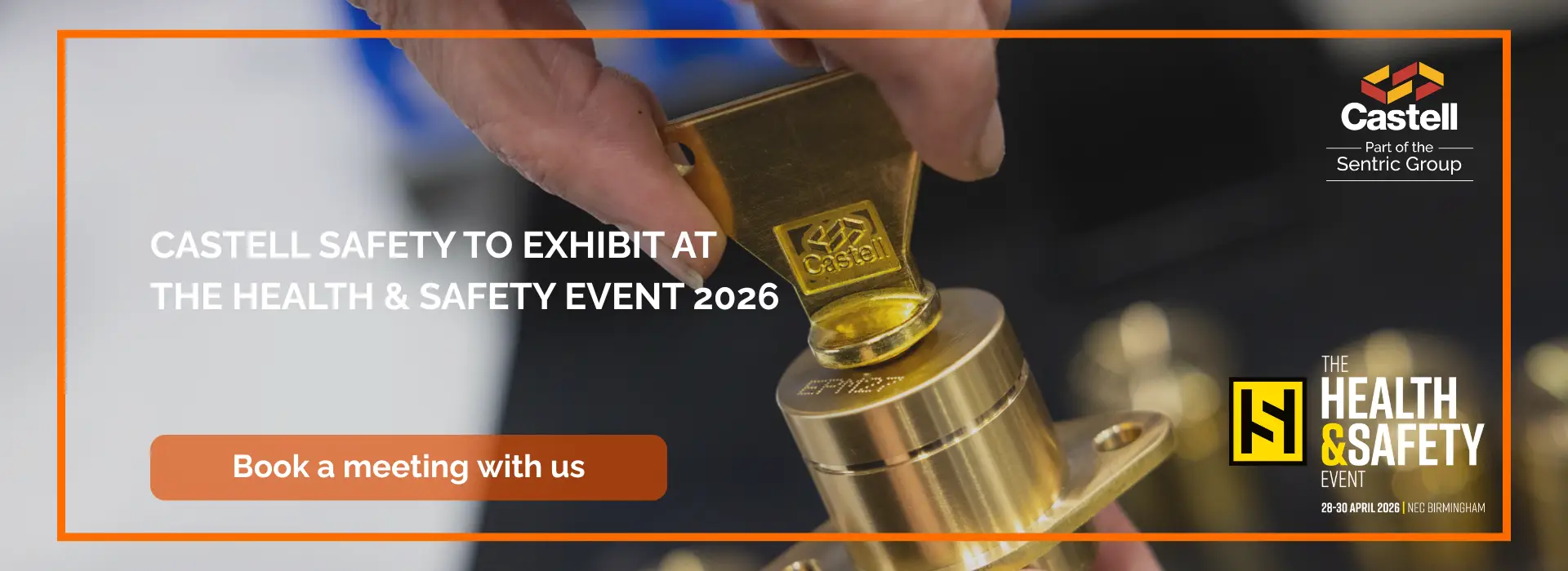 Health and Safety Event 2026 banner, book a meeting with us