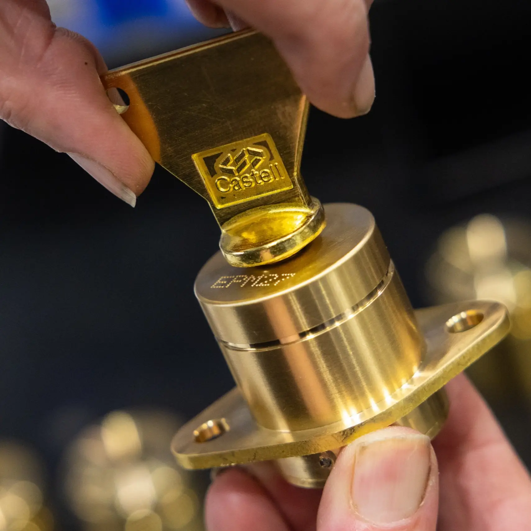 Castell trapped key interlock demonstration product in use