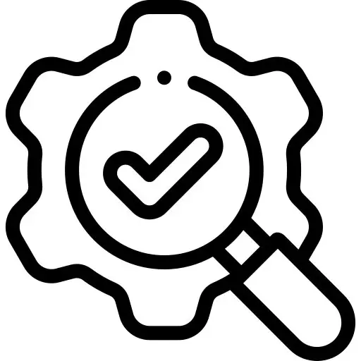 Compatibility black and white icon