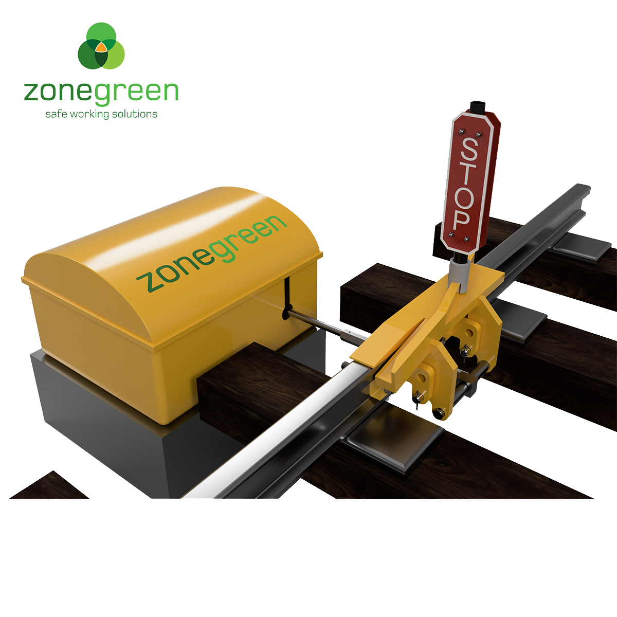 Zonegreen Derailer Mounted Stop Board Sentric Safety Group Global