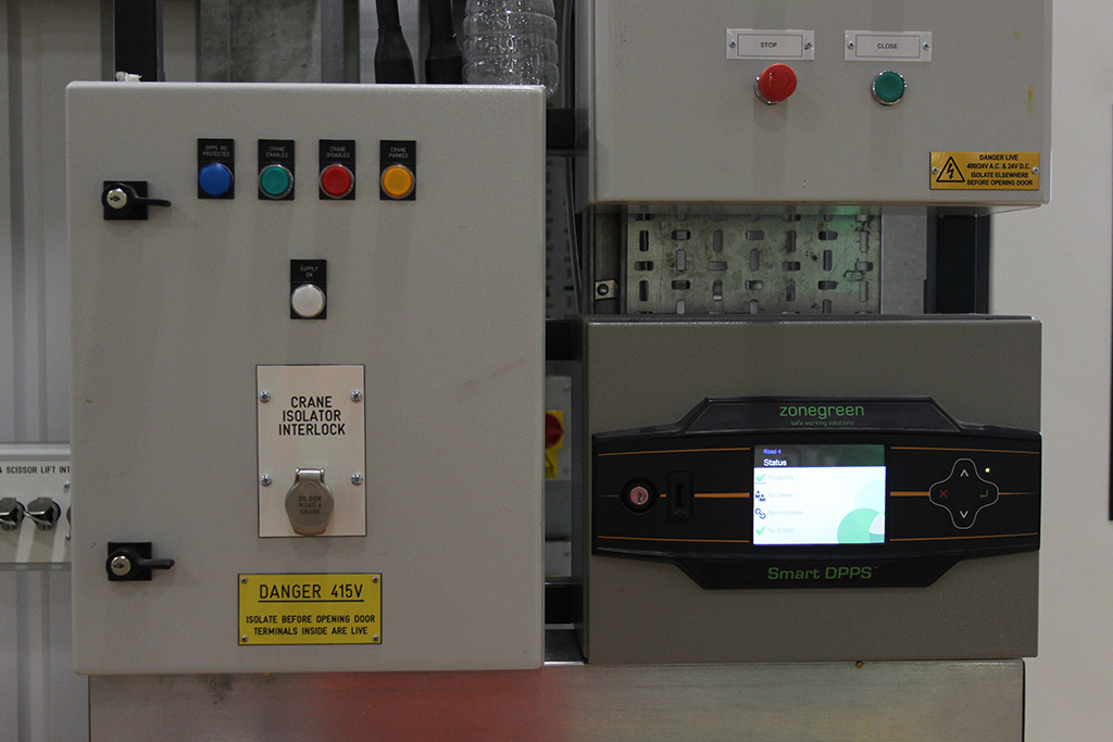 Zonegreen DPPS installed in a railway maintenance and safety warehouse